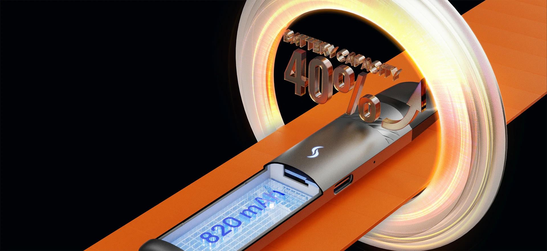 SP2S SEN X Open Pod Kit Extended Battery Life 820mAh