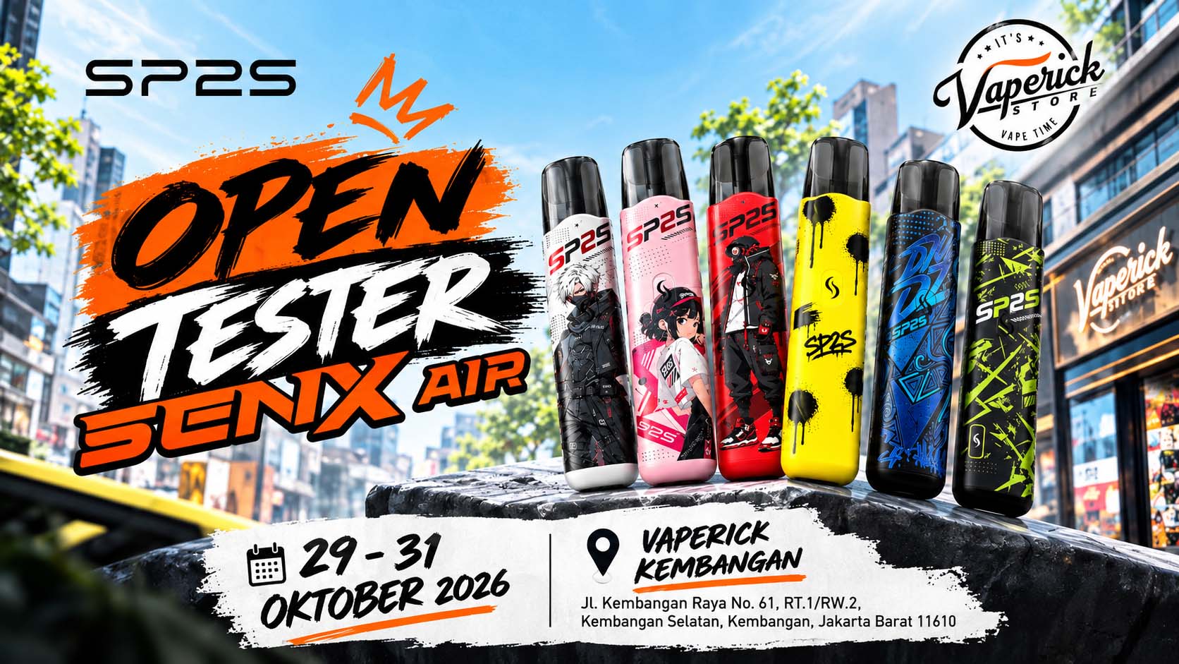 sp2s-blog-halloween-2026-jakarta-vaperick-kembangan-open-tester-sen-x-airs sp2s blog halloween 2026 jakarta vaperick kembangan open tester sen x airs
